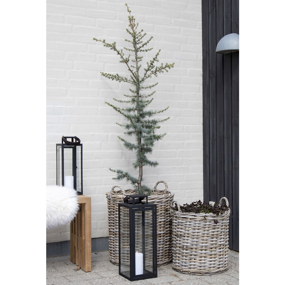 Indo – Körbe aus Kubu Rattan, natur, Set aus 2